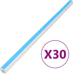 vidaXL - Kabelgoot - zelfklevend - 33x33 - mm - 30 - m - PVC