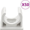 vidaXL - Kabelgoten - met - klemmen - Ã25 - mm - 30 - m - PVC