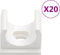 vidaXL - Kabelgoten - met - klemmen - Ø16 - mm - 10 - m - PVC