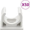 vidaXL - Kabelgoten - met - klemmen - Ø20 - mm - 30 - m - PVC
