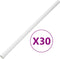 vidaXL - Kabelgoten - met - klemmen - Ø30 - mm - 30 - m - PVC