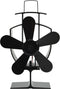 vidaXL - Kachelventilator - met - 2 - vinnen - zwart