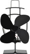 vidaXL - Kachelventilator - met - 2 - vinnen - zwart