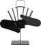 vidaXL - Kachelventilator - met - 2 - vinnen - zwart