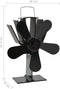 vidaXL - Kachelventilator - met - 5 - vinnen - zwart