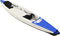 vidaXL Kajak opblaasbaar 424x81x31 cm polyester blauw