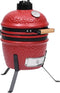 vidaXL Kamado barbecue 2-in-1 56 cm keramiek zwart