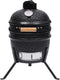vidaXL Kamado barbecue 2-in-1 56 cm keramiek zwart