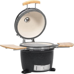 vidaXL Kamado barbecue grill smoker keramisch 44 cm