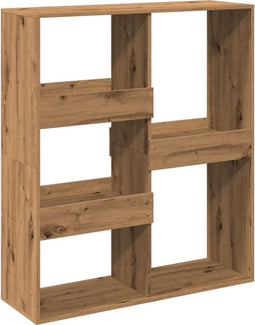 vidaXL - Kamerscherm - 100x33x115 - cm - bewerkt - hout - artisanaal - eikenkleur