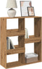 vidaXL - Kamerscherm - 100x33x115 - cm - bewerkt - hout - artisanaal - eikenkleur