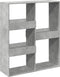 vidaXL - Kamerscherm - 100x33x115 - cm - bewerkt - hout - betongrijs