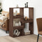 vidaXL - Kamerscherm - 100x33x115 - cm - bewerkt - hout - bruin - eikenkleurig