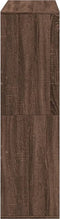 vidaXL - Kamerscherm - 100x33x115 - cm - bewerkt - hout - bruin - eikenkleurig
