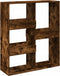 vidaXL - Kamerscherm - 100x33x115 - cm - bewerkt - hout - gerookt - eikenkleurig