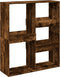 vidaXL - Kamerscherm - 100x33x115 - cm - bewerkt - hout - gerookt - eikenkleurig
