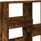 vidaXL - Kamerscherm - 100x33x115 - cm - bewerkt - hout - gerookt - eikenkleurig