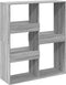 vidaXL - kamerscherm - 100x33x115 - cm - bewerkt - hout - grijs - sonoma - eikenkleur