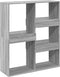 vidaXL - kamerscherm - 100x33x115 - cm - bewerkt - hout - grijs - sonoma - eikenkleur