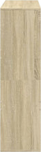 vidaXL - Kamerscherm - 100x33x115 - cm - bewerkt - hout - sonoma - eikenkleurig