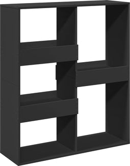 vidaXL - Kamerscherm - 100x33x115 - cm - bewerkt - hout - zwart