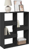 vidaXL - Kamerscherm - 100x33x115 - cm - bewerkt - hout - zwart