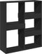 vidaXL - Kamerscherm - 100x33x115 - cm - bewerkt - hout - zwart