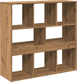vidaXL - Kamerscherm - 100x33x94,5 - cm - bewerkt - hout - artisanaal - eikenkleur