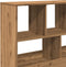 vidaXL - Kamerscherm - 100x33x94,5 - cm - bewerkt - hout - artisanaal - eikenkleur