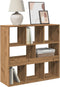 vidaXL - Kamerscherm - 100x33x94,5 - cm - bewerkt - hout - artisanaal - eikenkleur