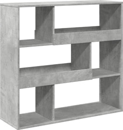 vidaXL - Kamerscherm - 100x33x94,5 - cm - bewerkt - hout - betongrijs