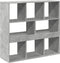 vidaXL - Kamerscherm - 100x33x94,5 - cm - bewerkt - hout - betongrijs