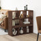 vidaXL - Kamerscherm - 100x33x94,5 - cm - bewerkt - hout - bruin - eikenkleurig