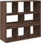 vidaXL - Kamerscherm - 100x33x94,5 - cm - bewerkt - hout - bruin - eikenkleurig