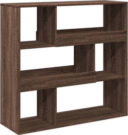 vidaXL - Kamerscherm - 100x33x94,5 - cm - bewerkt - hout - bruin - eikenkleurig