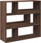 vidaXL - Kamerscherm - 100x33x94,5 - cm - bewerkt - hout - bruin - eikenkleurig