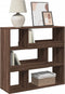 vidaXL - Kamerscherm - 100x33x94,5 - cm - bewerkt - hout - bruin - eikenkleurig