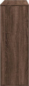 vidaXL - Kamerscherm - 100x33x94,5 - cm - bewerkt - hout - bruin - eikenkleurig