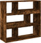 vidaXL - Kamerscherm - 100x33x94,5 - cm - bewerkt - hout - gerookt - eikenkleurig