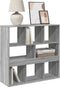 vidaXL - Kamerscherm - 100x33x94,5 - cm - bewerkt - hout - grijs - sonoma - eikenkleur