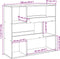 vidaXL - Kamerscherm - 100x33x94,5 - cm - bewerkt - hout - grijs - sonoma - eikenkleur