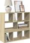 vidaXL - Kamerscherm - 100x33x94,5 - cm - bewerkt - hout - sonoma - eikenkleurig