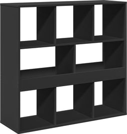 vidaXL - Kamerscherm - 100x33x94,5 - cm - bewerkt - hout - zwart