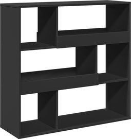 vidaXL - Kamerscherm - 100x33x94,5 - cm - bewerkt - hout - zwart