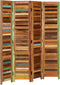 vidaXL - Kamerscherm - 170 - cm - massief - gerecycled - hout