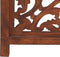 vidaXL - Kamerscherm - 3 - panelen - handgesneden - 120x165 - cm - mangohout - bruin