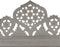 vidaXL - Kamerscherm - 3 - panelen - handgesneden - 120x165 - cm - mangohout - grijs