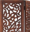 vidaXL - Kamerscherm - 3 - panelen - handgesneden - 120x165 - cm - mangohout - bruin