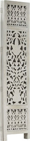 vidaXL - Kamerscherm - 3 - panelen - handgesneden - 120x165 - cm - mangohout - grijs