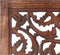 vidaXL - Kamerscherm - 3 - panelen - handgesneden - 120x165 - cm - mangohout - bruin